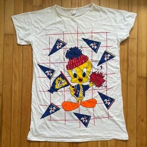 Vintage 1987 Looney Tunes Tweety Bird T Shirt Classmates Graphic Tee size medium